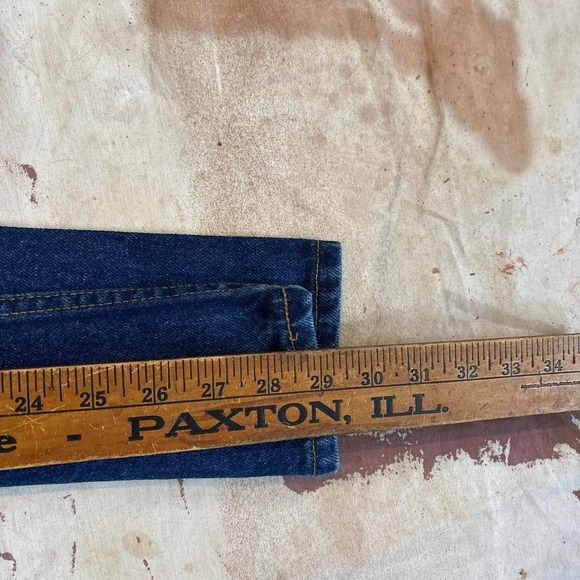 Vintage 1990s Dark Wash Levi's 517 Jeans Measure 30x29 Made in the USA - Picture 7 of 7